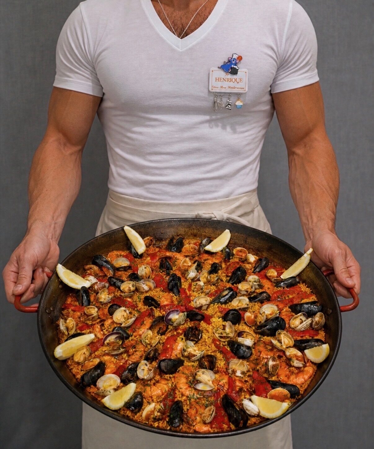 Chef Henrique a preparar uma experiência gastronómica
